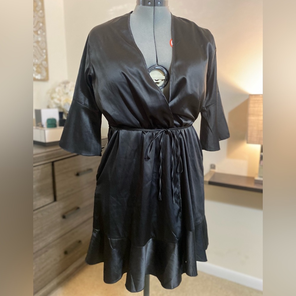 SIORO L/XL BLACK MINI ROBE